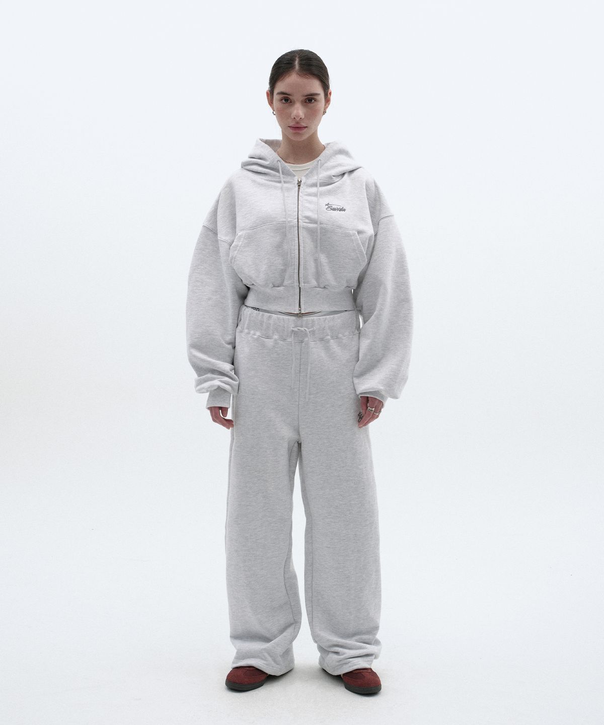 스웨이드(SUADE) LONG PANTS [MELANGE GRAY]