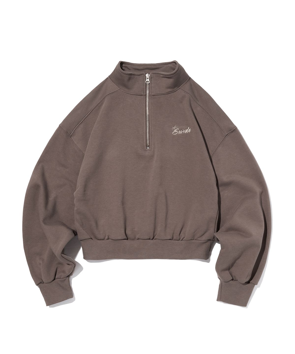 스웨이드(SUADE) HALF ZIP UP [MOCHA BROWN]