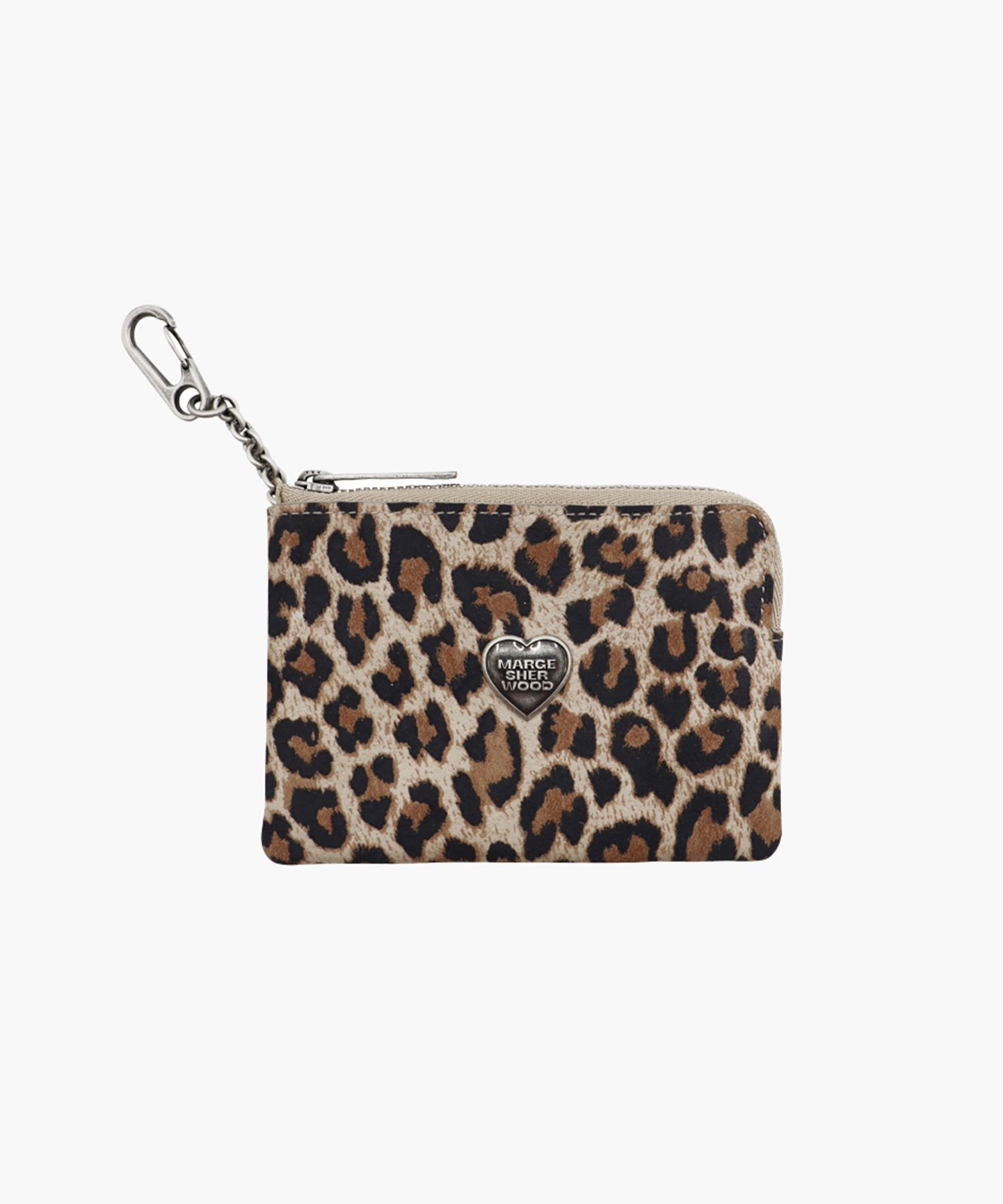 MUSINSA | MARGESHERWOOD HEART ZIPPER WALLET_SILVER LOGO_3colors