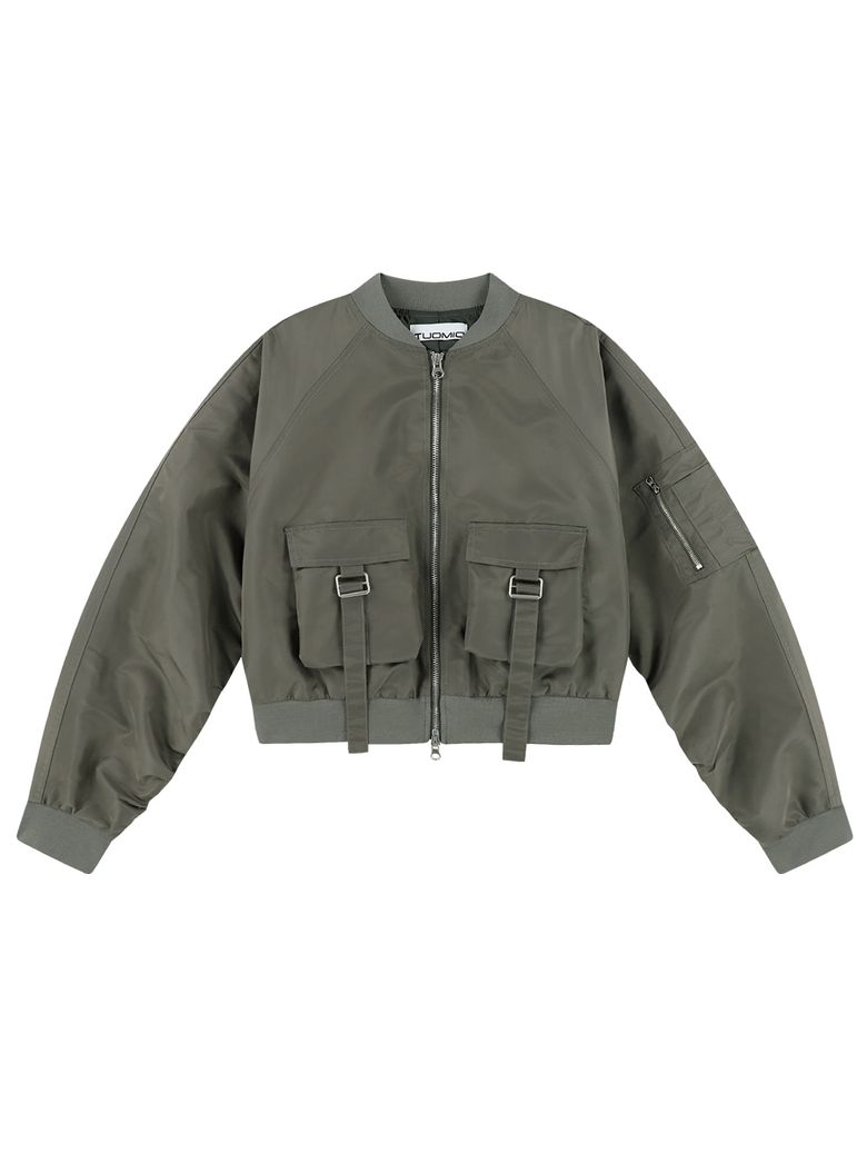 BELTED POCKET BOMBER [KHAKI]