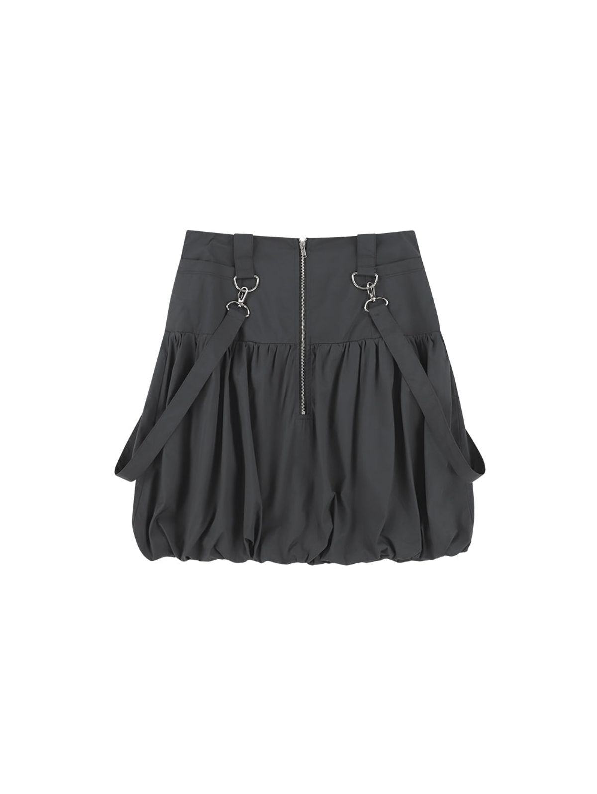 뚜오미오(TUOMIO) STRAP BALLOON SKIRT [CHARCOAL]