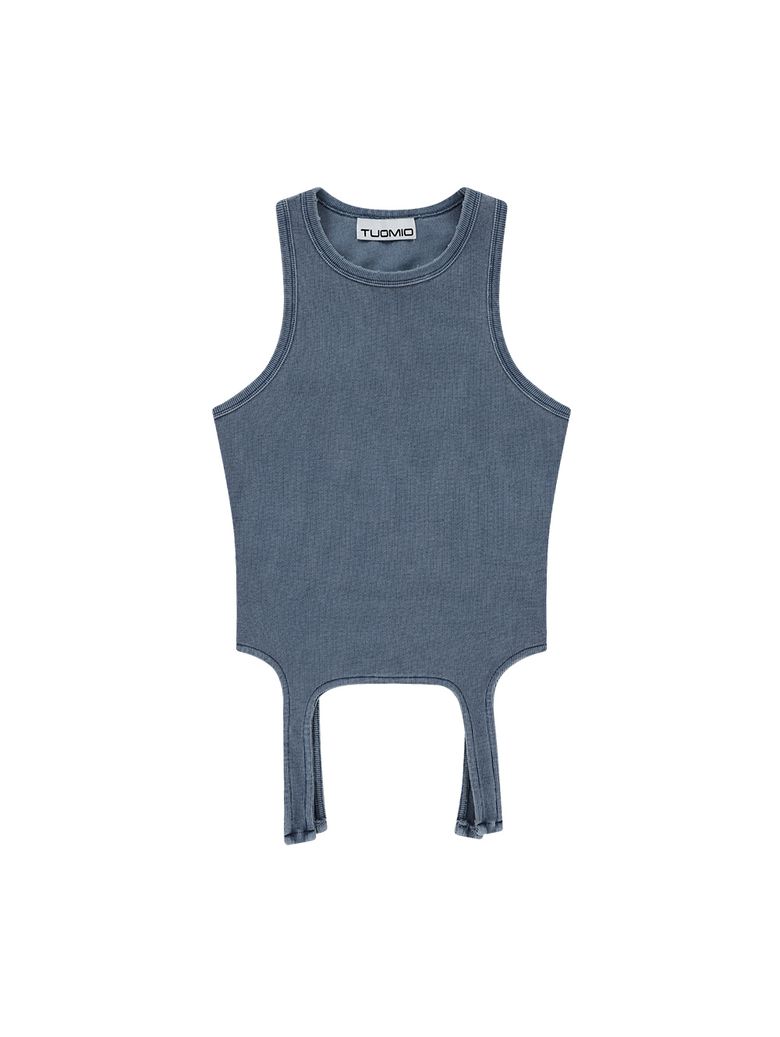 GARMENT DYED TAIL TANK [BLUE]