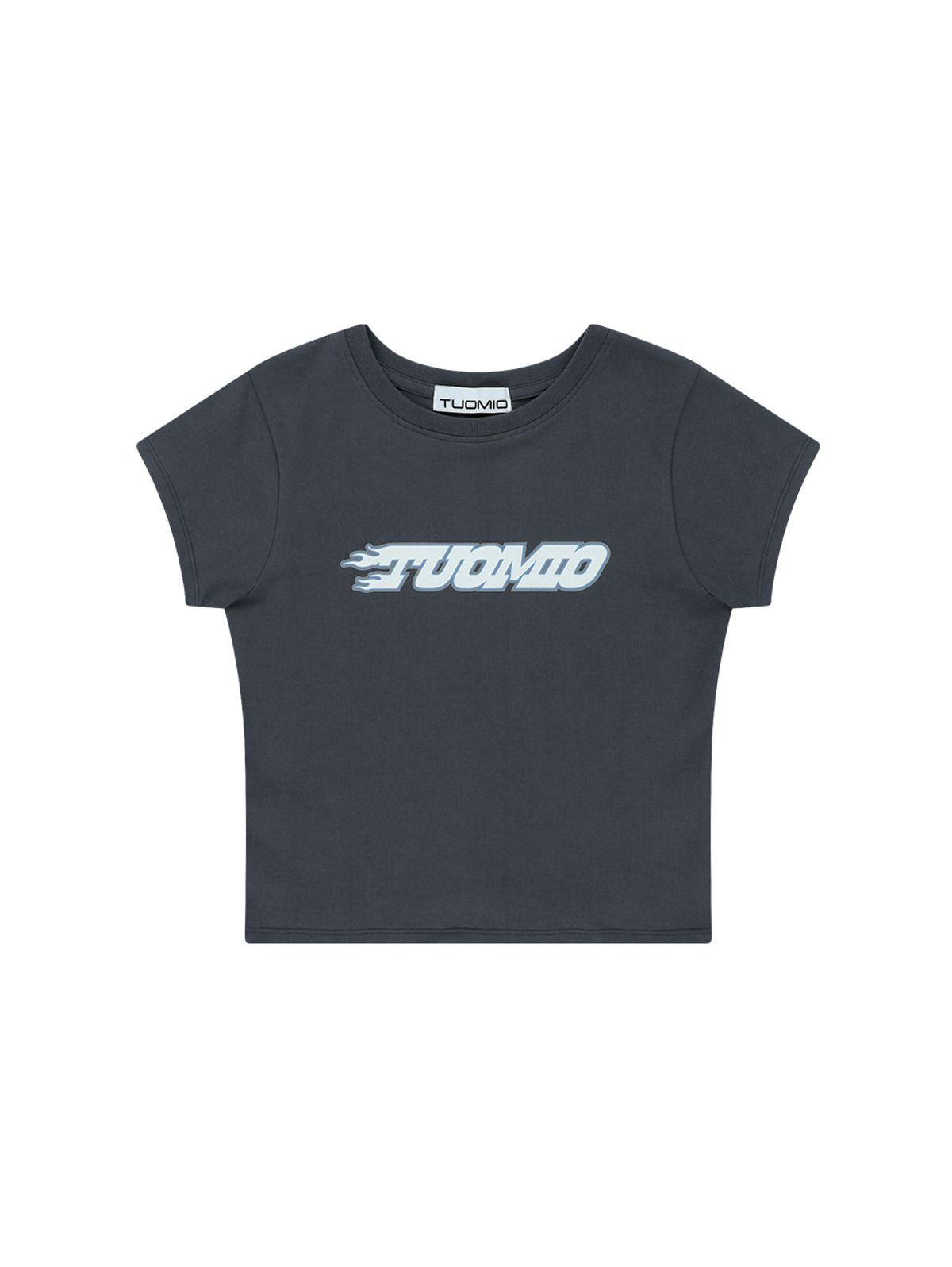 뚜오미오(TUOMIO) LOGO BABY T-SHIRTS [CHARCOAL]