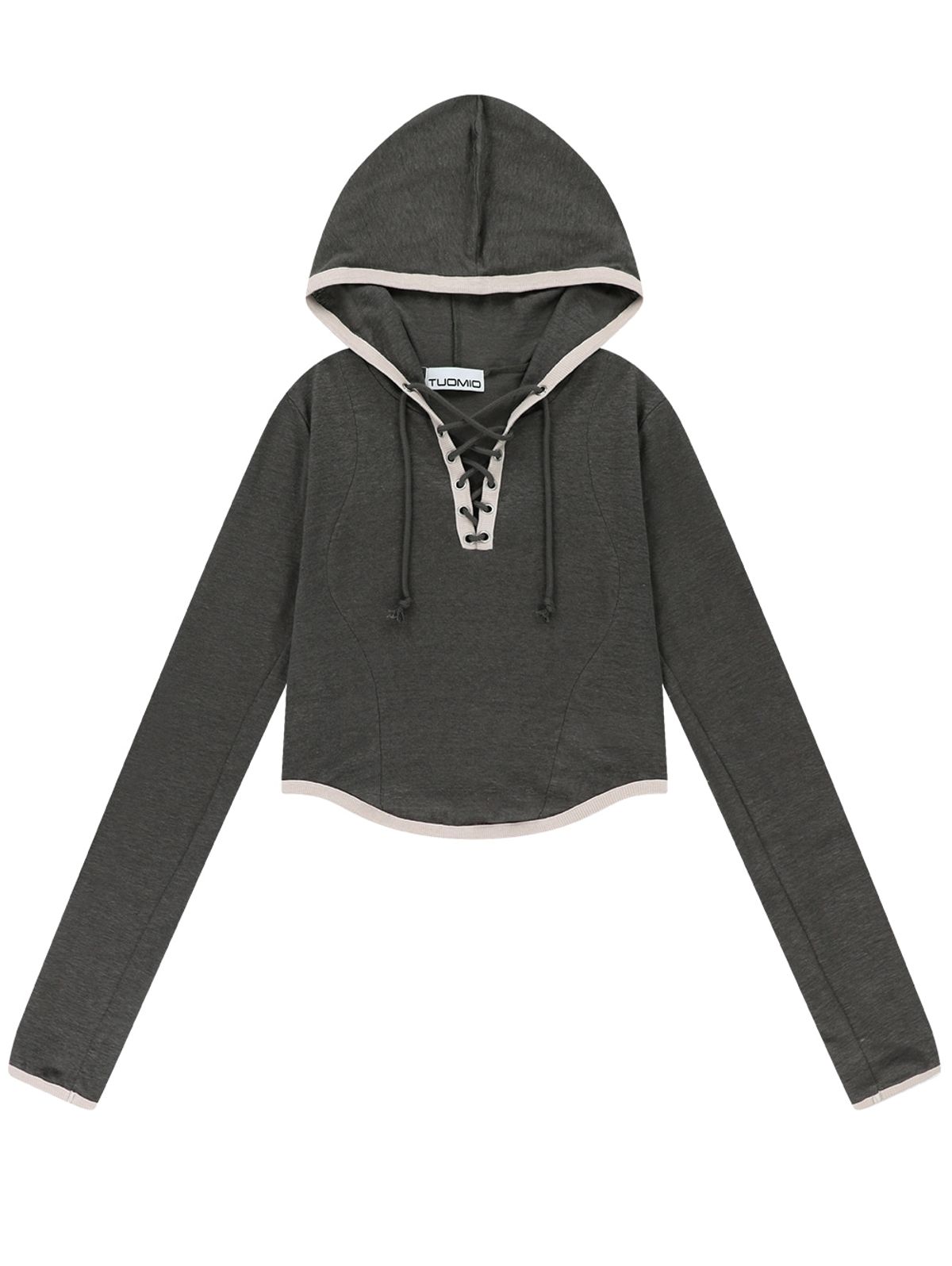 뚜오미오(TUOMIO) VINTAGE STRING HOOD [CHARCOAL]