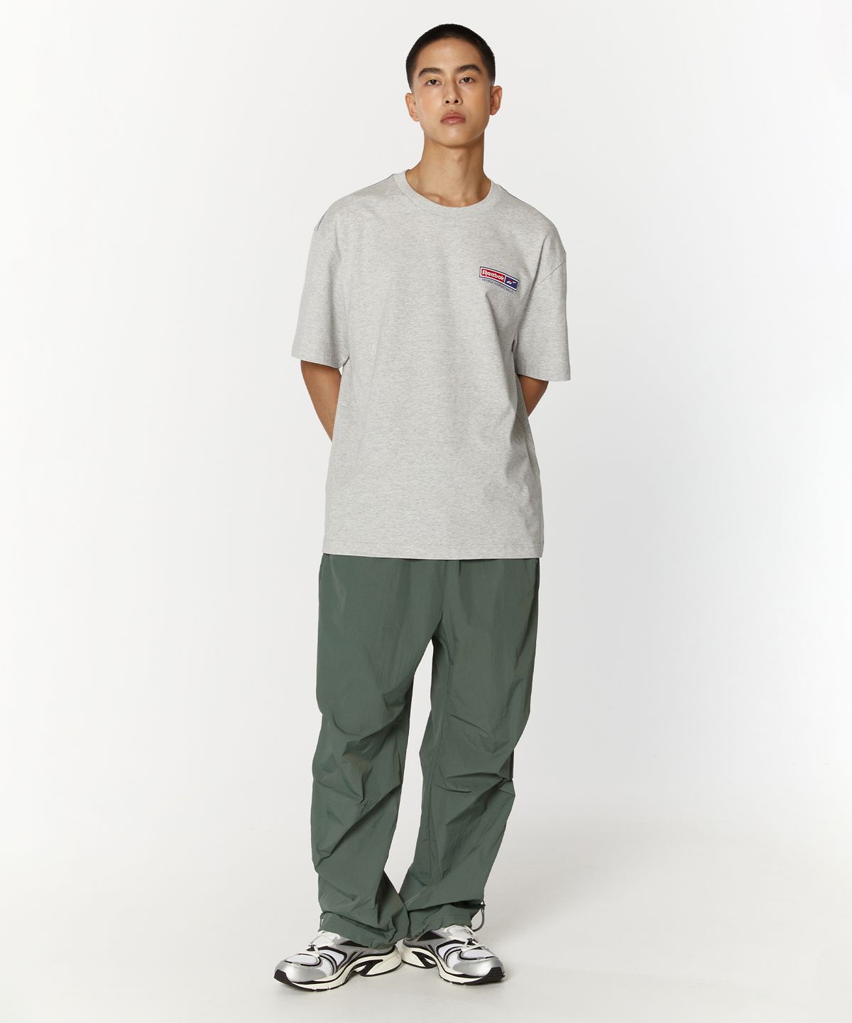 리복(REEBOK) 벡터 플래시 파라슈트 팬츠 - 그린