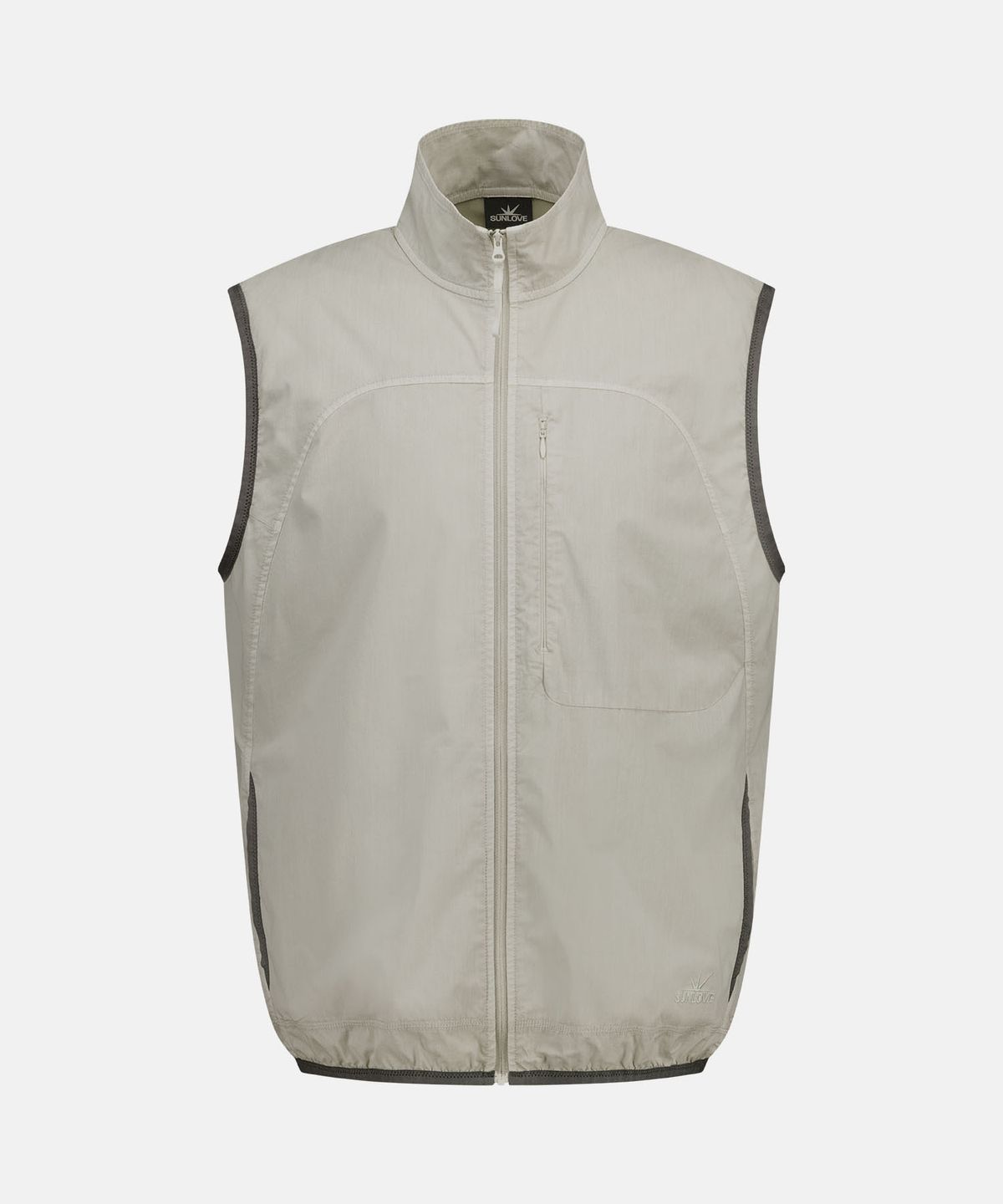 썬러브투어(SUNLOVETOUR) Redux Full Zip Vest Light Grey