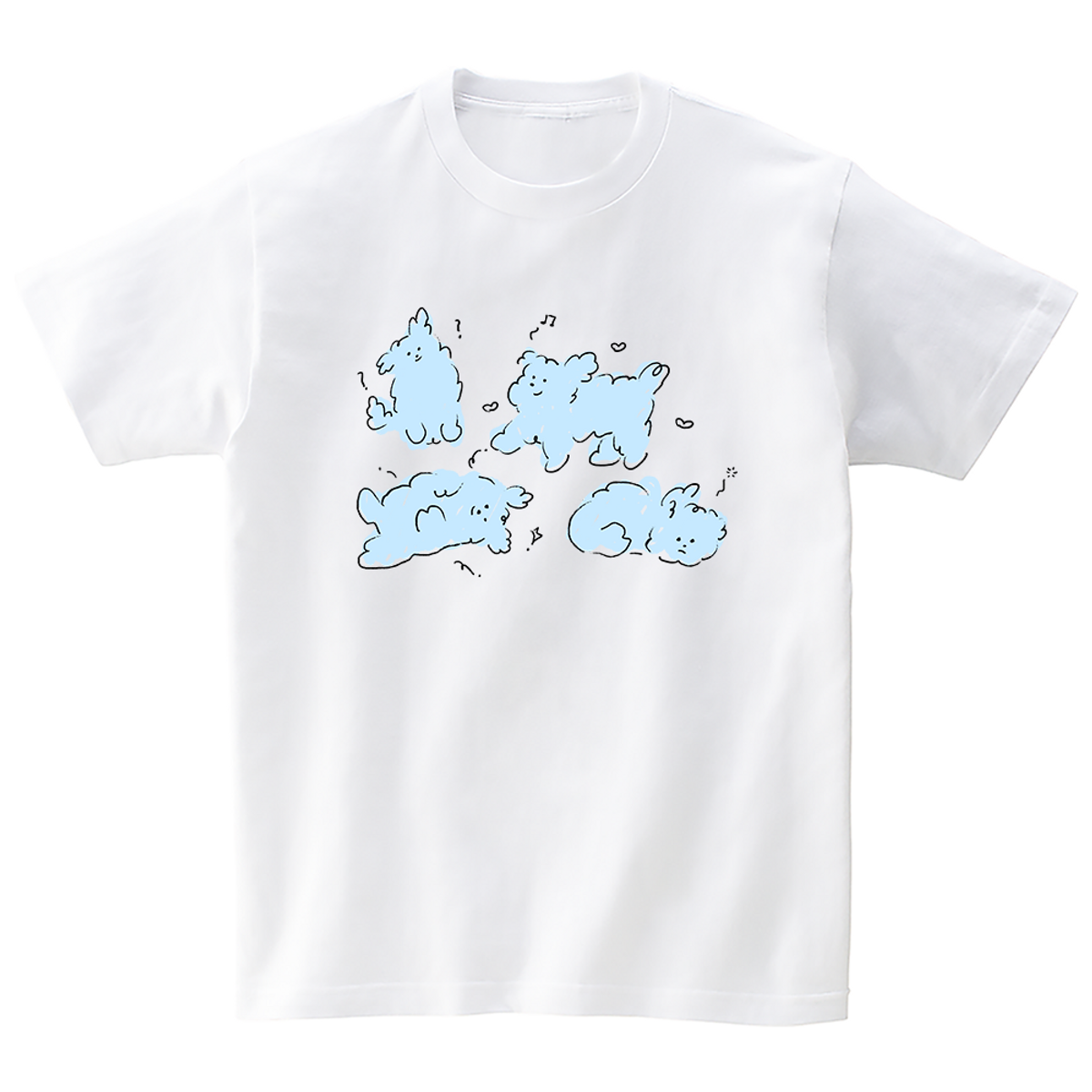 어썸어스(AWESOMEUS) (24SS) GO OUT DOG WHITE T_SHIRTS