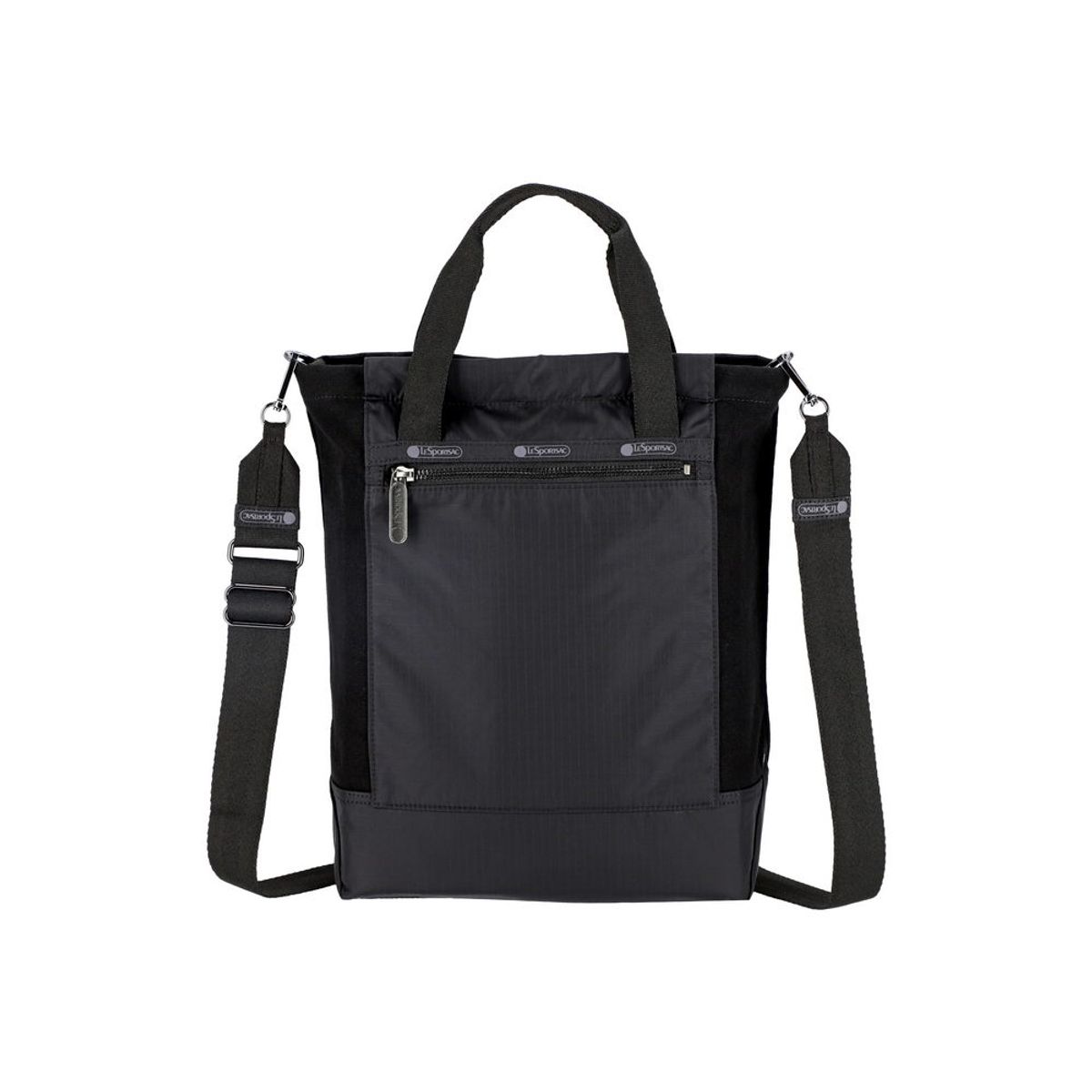 레스포색(LESPORTSAC) 미드나잇 블랙 캔버스 미니 토트백 [1387.C519]
