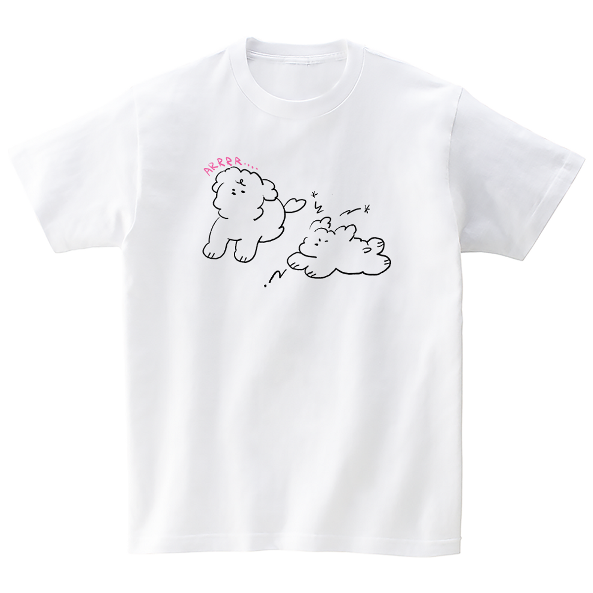 어썸어스(AWESOMEUS) (24SS) ARRRR...DOGS WHITE T_SHIRTS