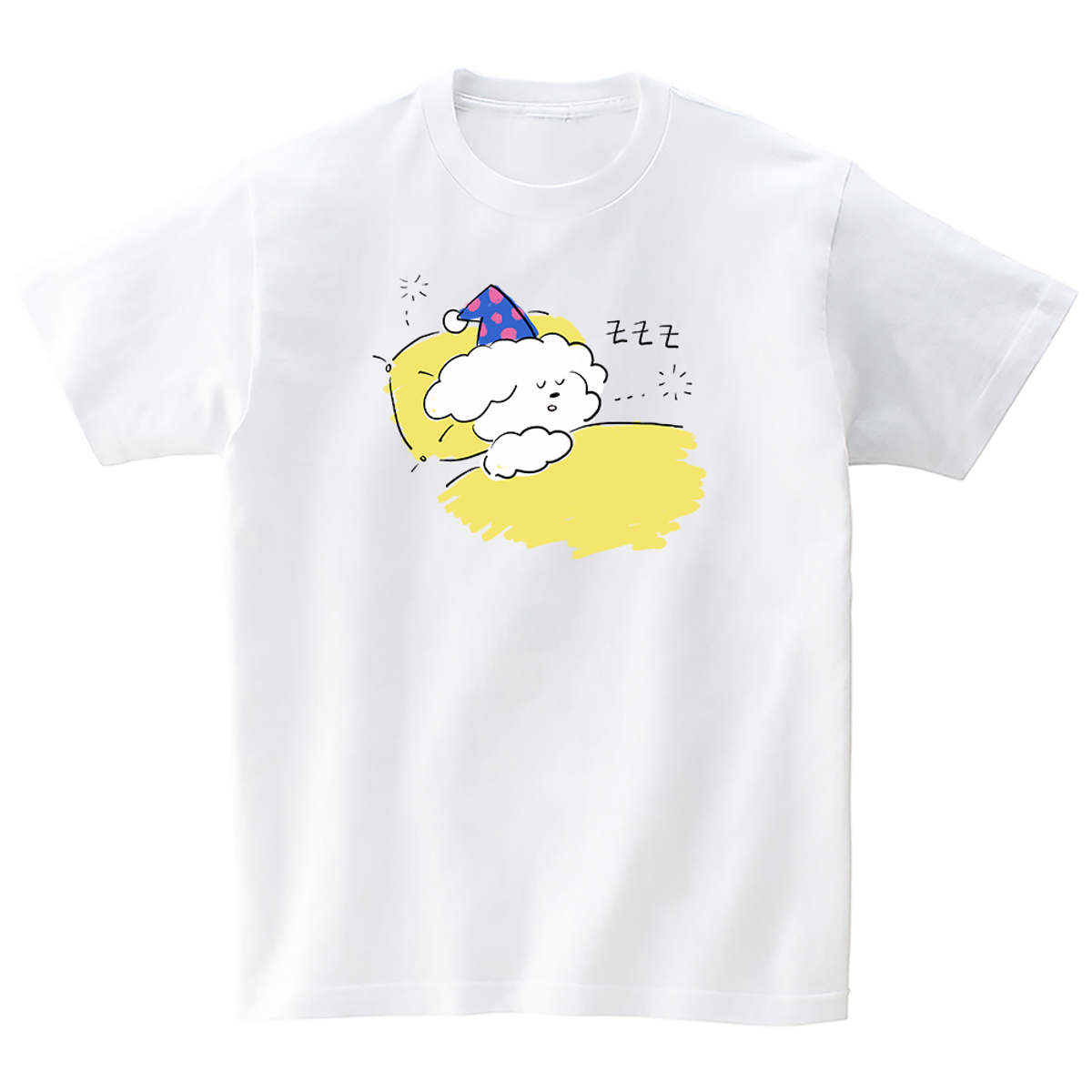 어썸어스(AWESOMEUS) (24SS) GOOD NIGHT DOG WHITE T_SHIRTS
