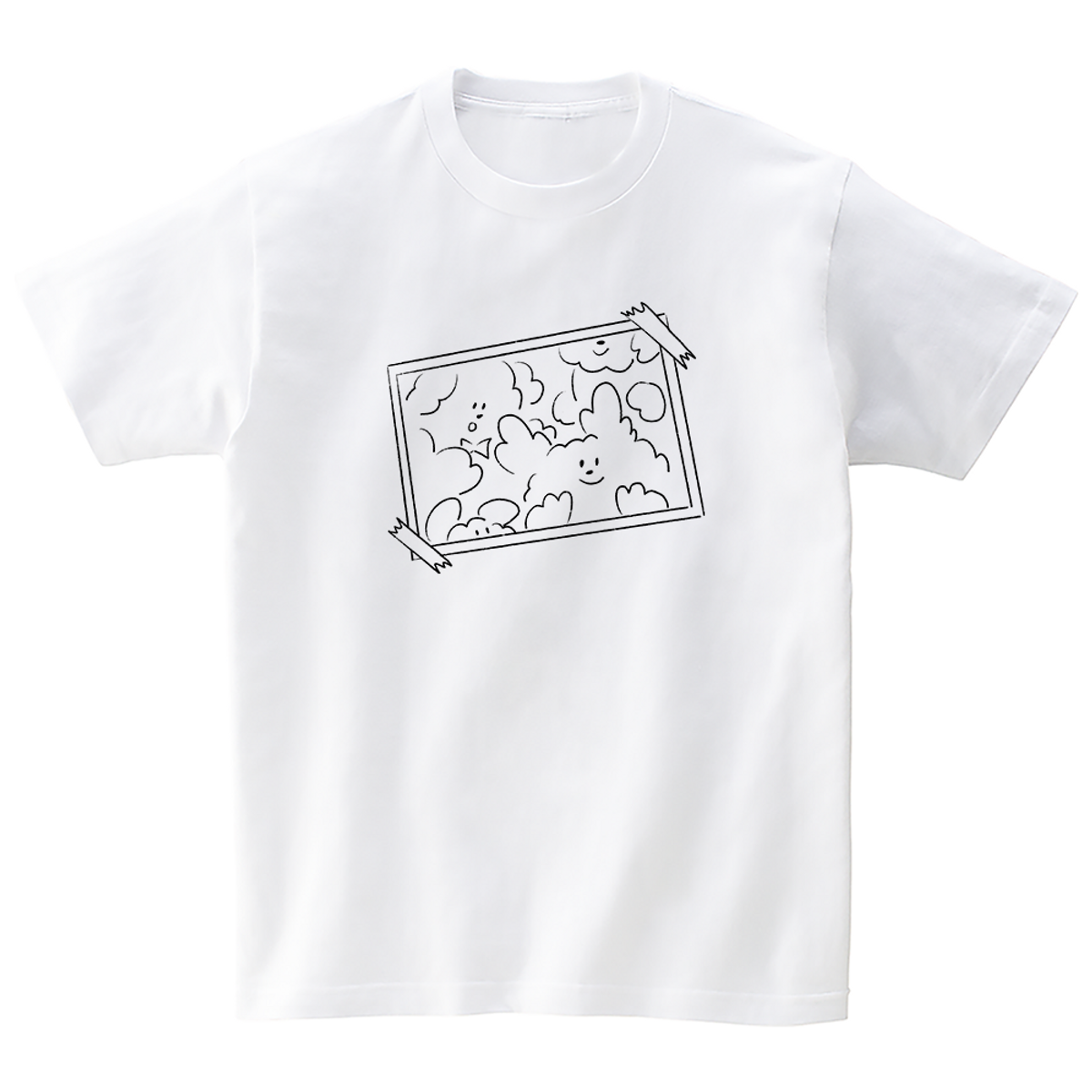 어썸어스(AWESOMEUS) (24SS) TAKE A PHOTO ANIMAL FRIENDS WHITE T_SHIRTS