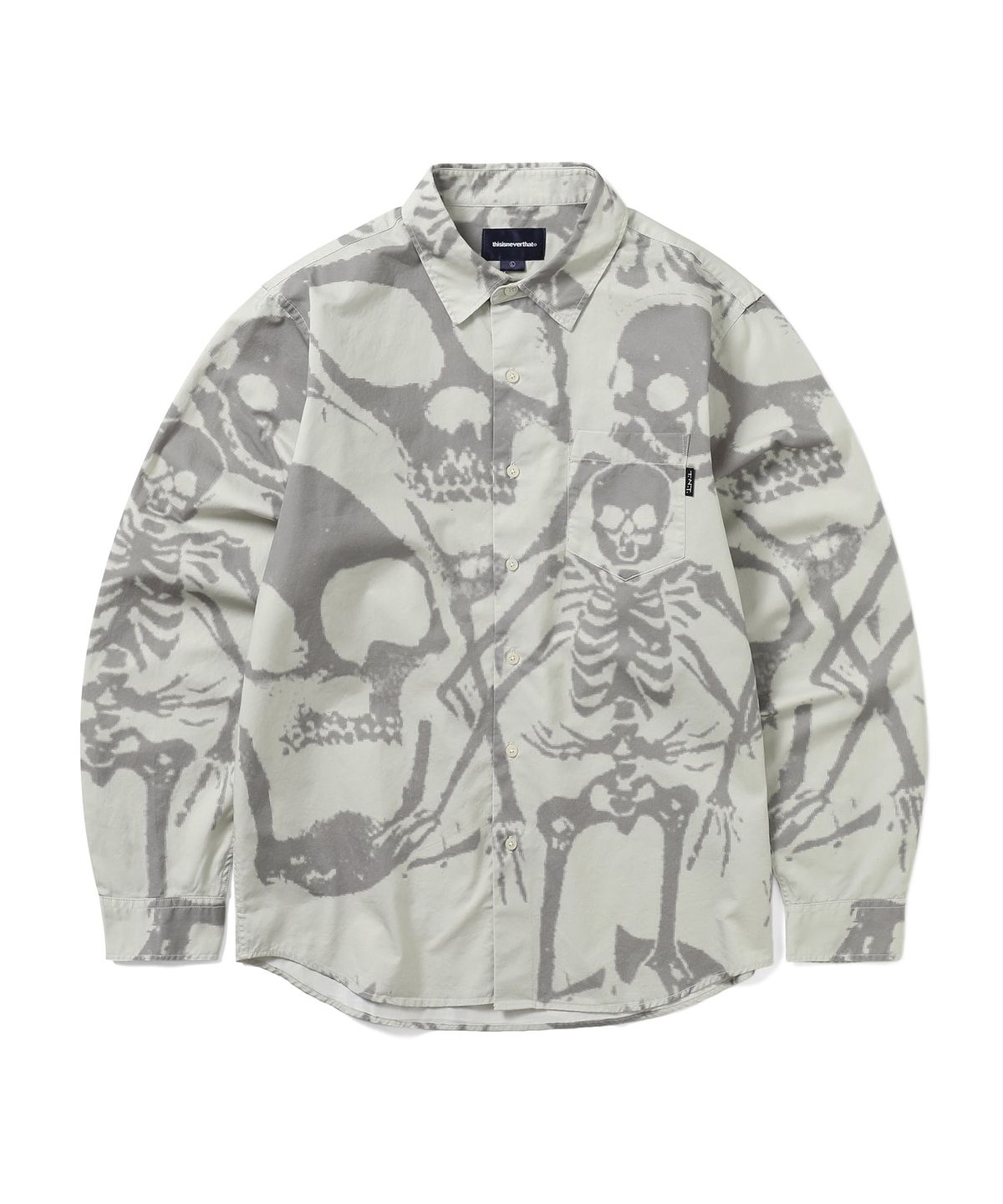 디스이즈네버댓(THISISNEVERTHAT) Skeletons Shirt Stone