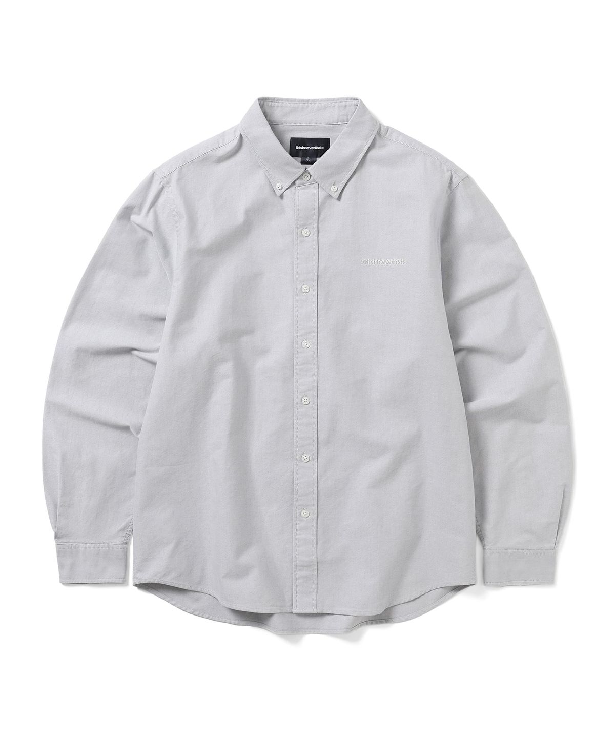 디스이즈네버댓(THISISNEVERTHAT) T-Logo Oxford Shirt Grey