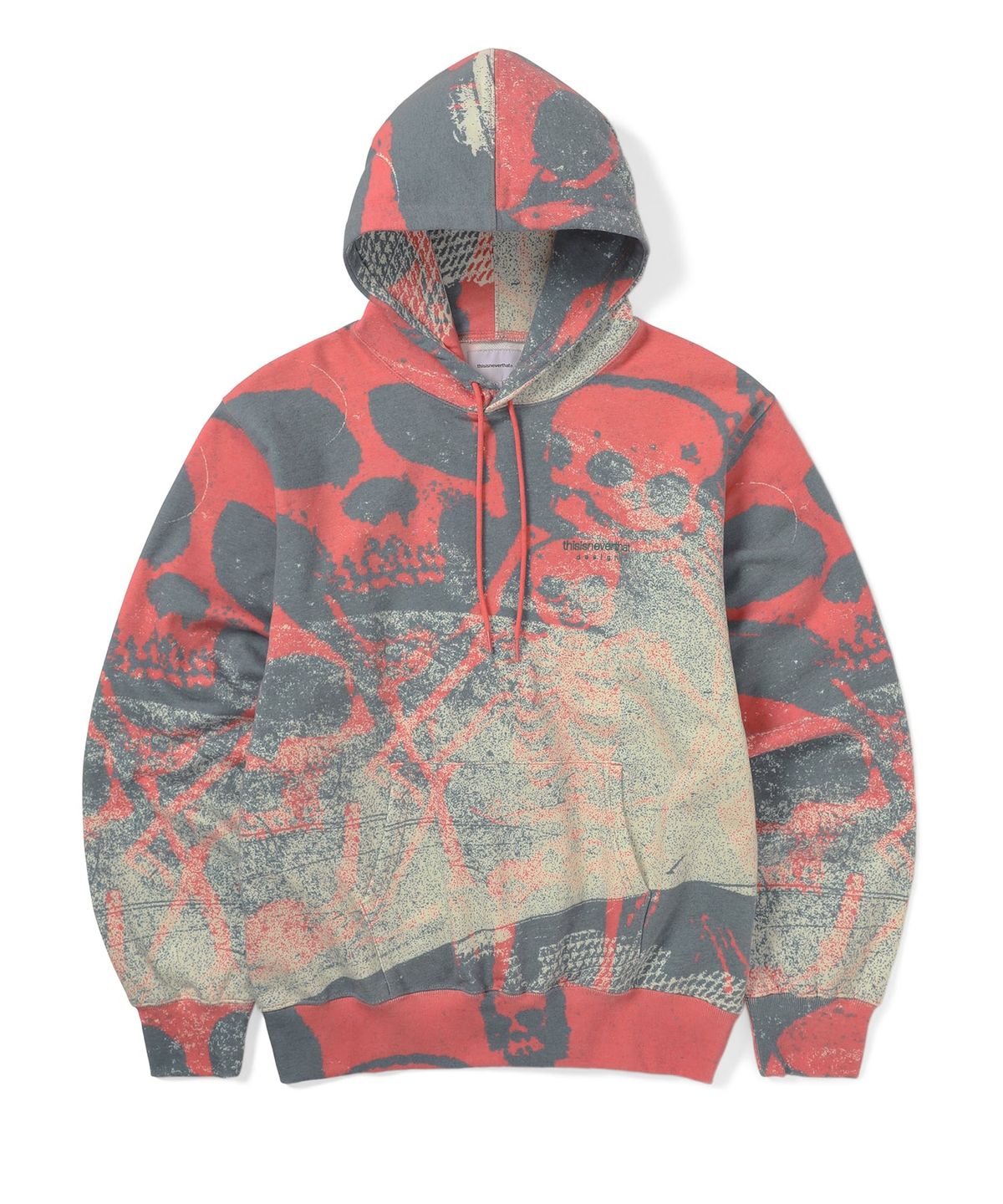 디스이즈네버댓(THISISNEVERTHAT) Skeletons Hoodie Red