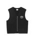 Zip Sweat Vest Black