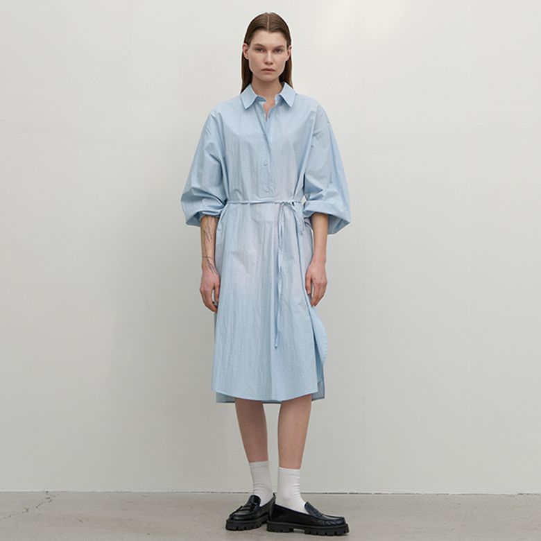 HAIM BOY-FIT SHIRT DRESS(OP-6142)