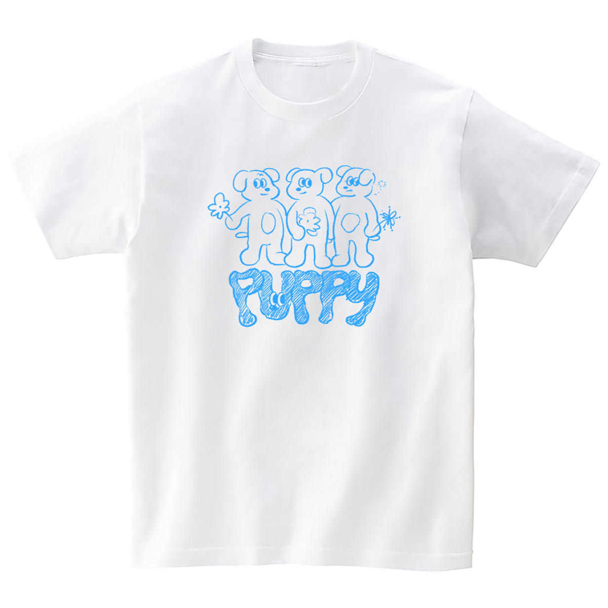 어썸어스(AWESOMEUS) (24SS)FLOWER PUPPY 2COLOR T_SHIRTS
