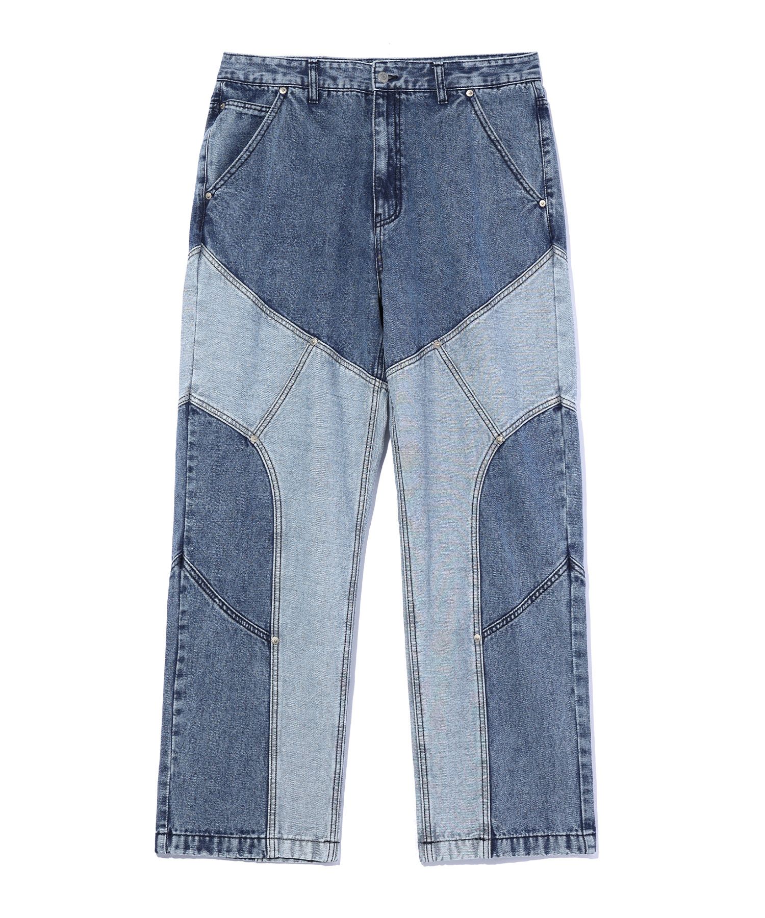 【CRITIC】★大人気★ OG WORMHOLE LOGO PANTS MUSINSA | CRITIC WORMHOLE LOGO TWO TONE DENIM PANTS MEDIUM