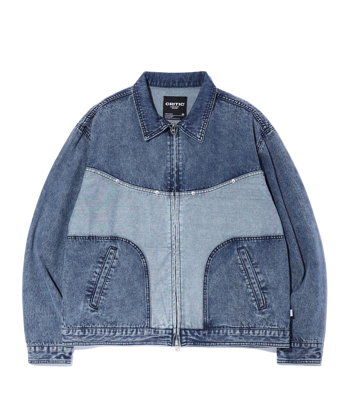 크리틱(CRITIC) WORMHOLE LOGO TWO TONE JACKET MEDIUM INDIGO