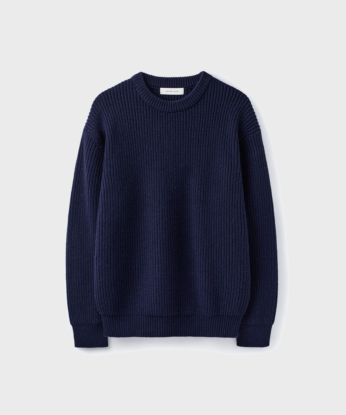 유니온블루(UNION BLUE) CASK WOOL HEAVY SWEATER [NAVY]