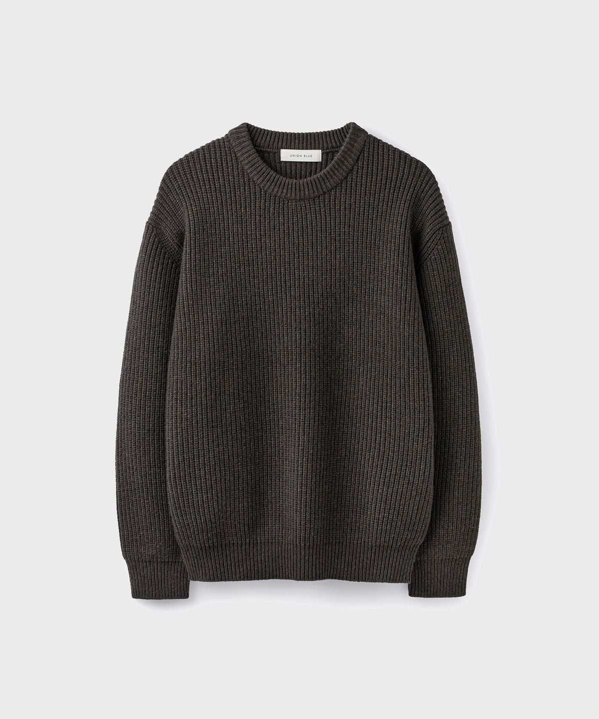유니온블루(UNION BLUE) CASK WOOL HEAVY SWEATER [BROWN]
