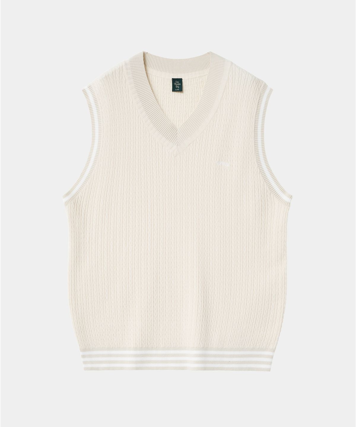 크루멤버스온리(CREW MEMBERS ONLY) CABLE VEST CREAM