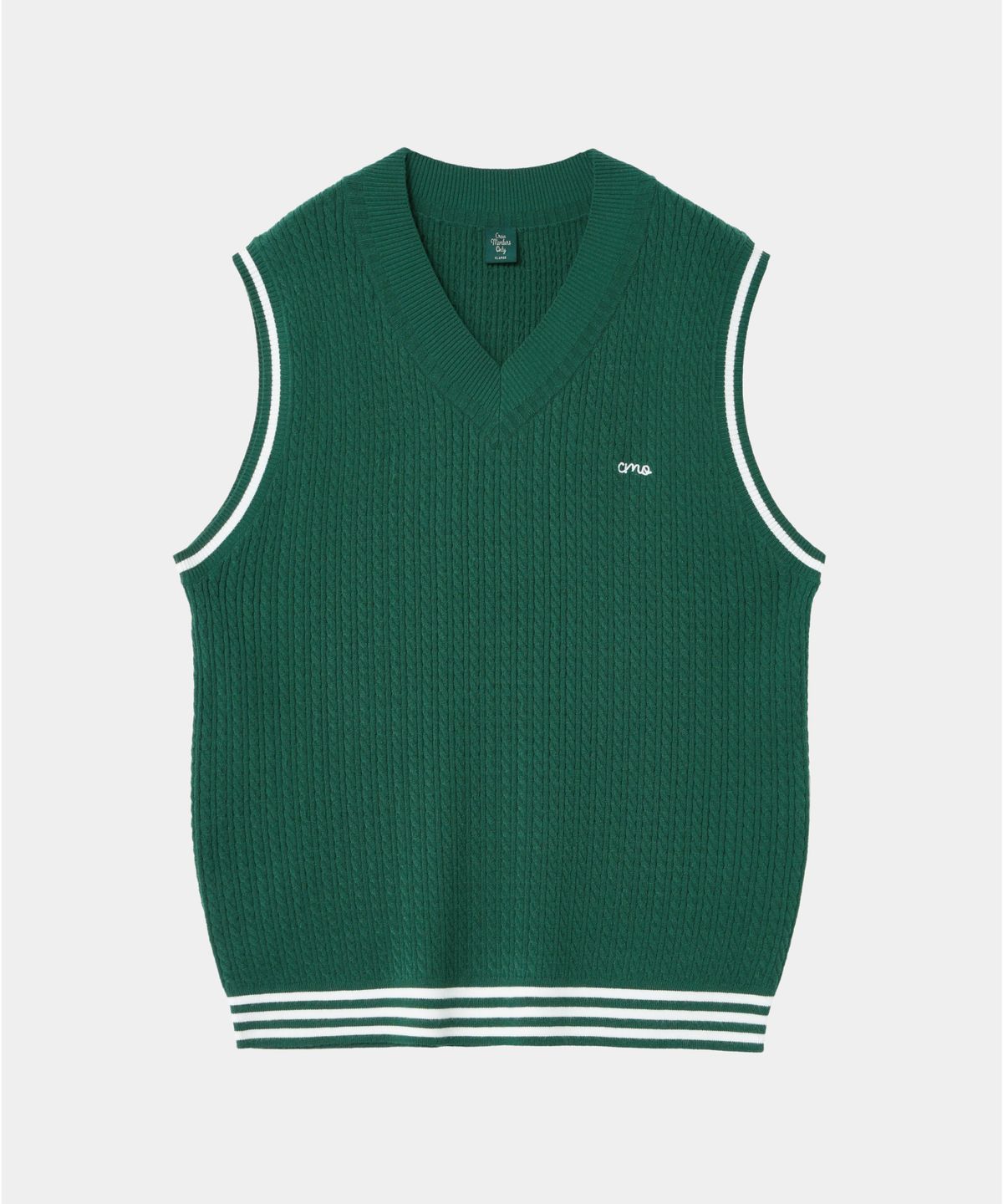 크루멤버스온리(CREW MEMBERS ONLY) CABLE VEST GREEN