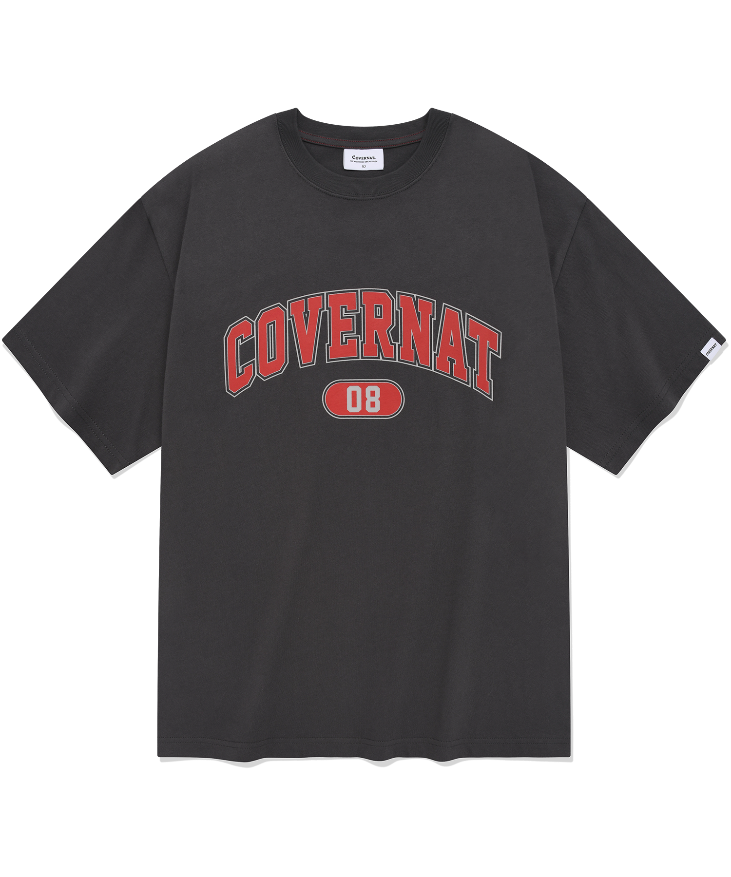COVERNAT■Archie logo T-shirt ■送料込 MUSINSA公式 | COVERNAT arch logo t-shirt charcoal