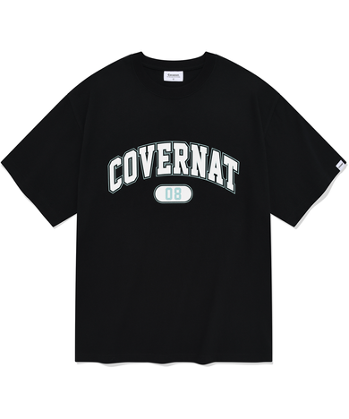 커버낫(COVERNAT) 아치 로고 티셔츠 블랙