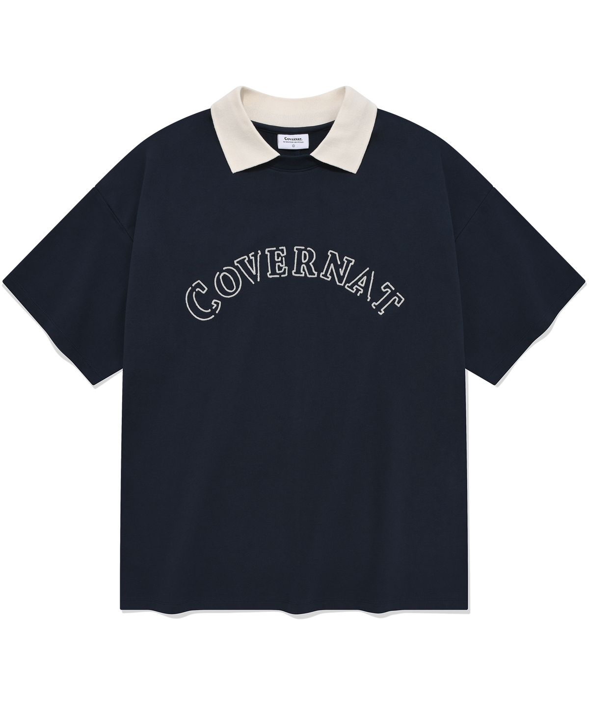 커버낫(COVERNAT) 아치 유니폼 티셔츠 네이비