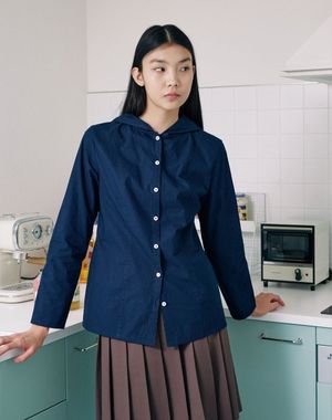 라인 후디 셔츠(네이비)