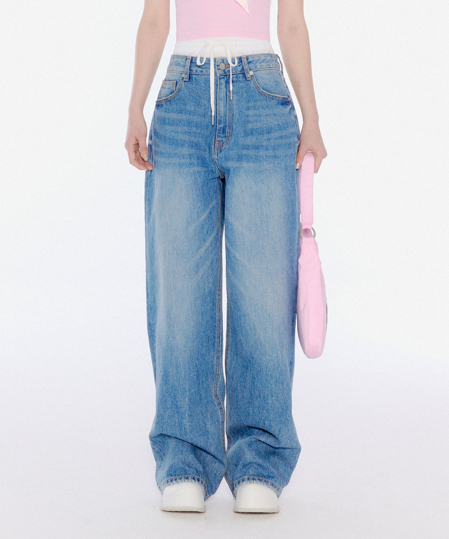 パンツ YOUHEE LAYERED DENIM PANTS BLUE MUSINSA | YOUHEE LAYERED DENIM PANTS BLUE