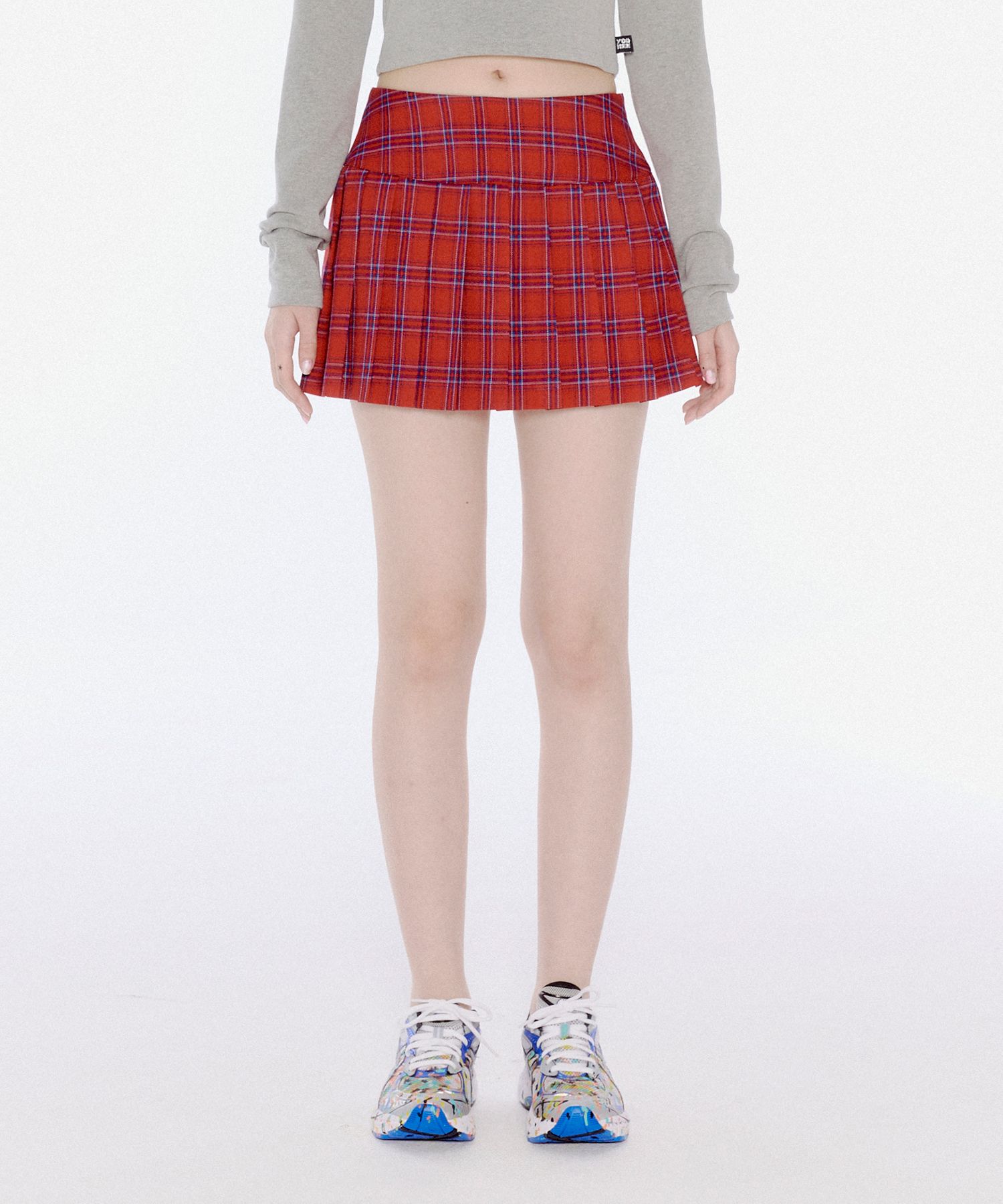 【YOUHEE】24SS PLEATS SKIRT MUSINSA | YOUHEE PLEATS SKIRT RED