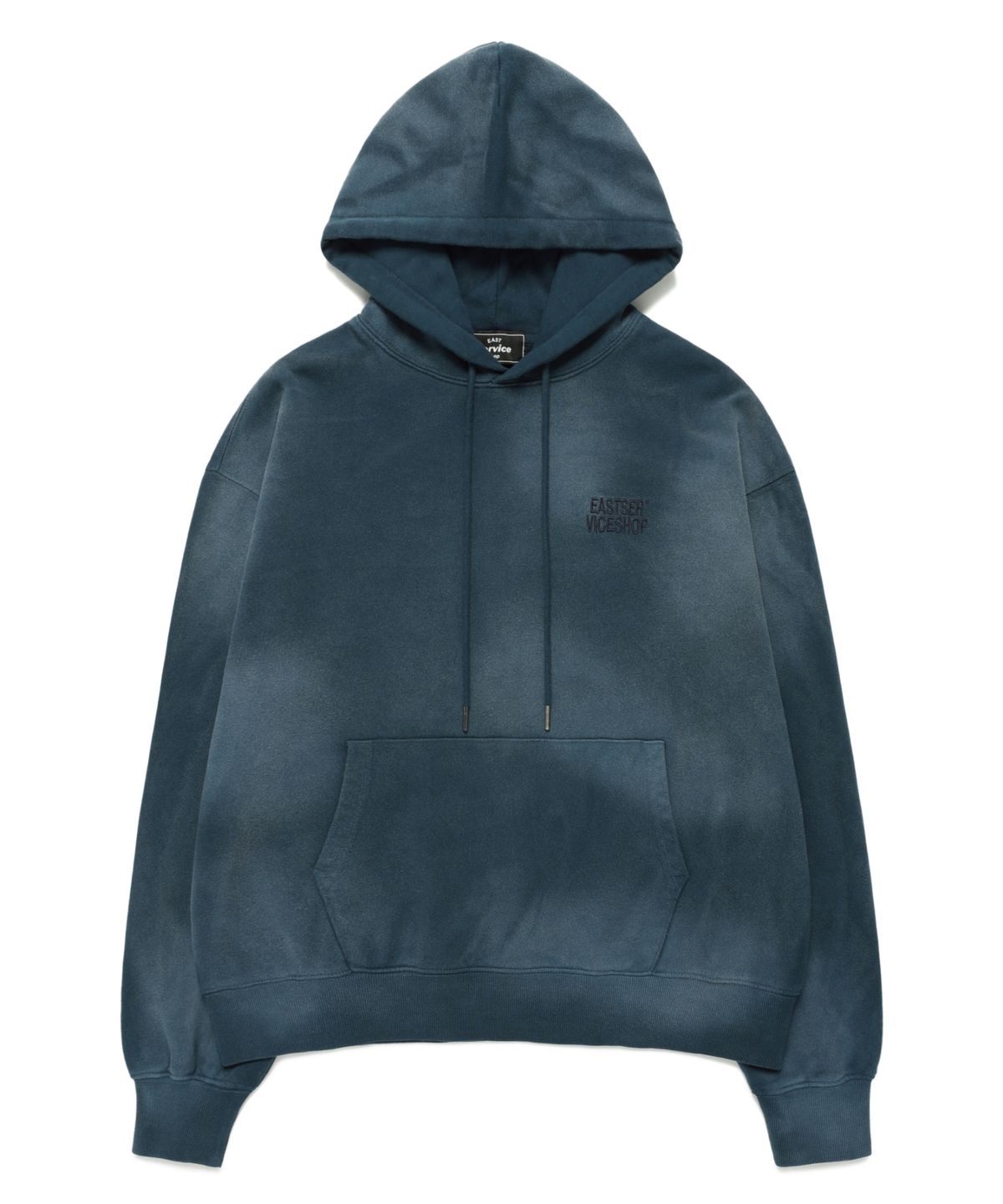 이스트서비스샵(eastserviceshop) Mini Logo Dyed Hoodie - Washed Navy