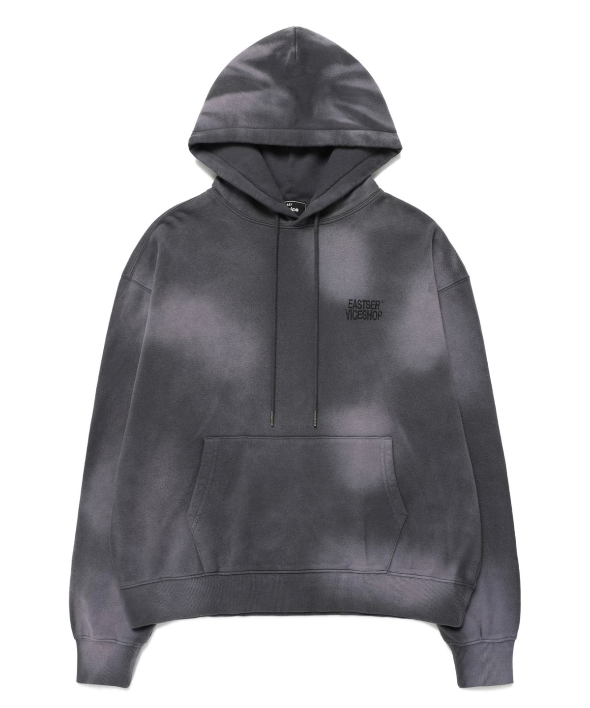 이스트서비스샵(eastserviceshop) Mini Logo Dyed Hoodie - Washed Charcoal