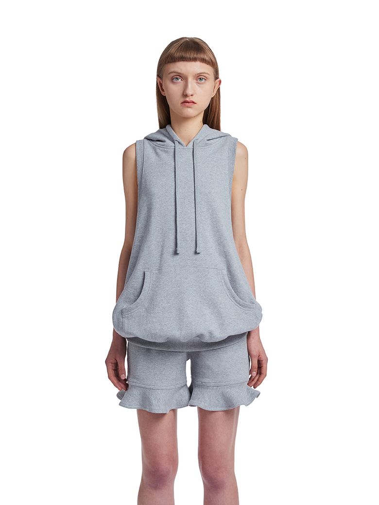 Hoodie Vest_Grey