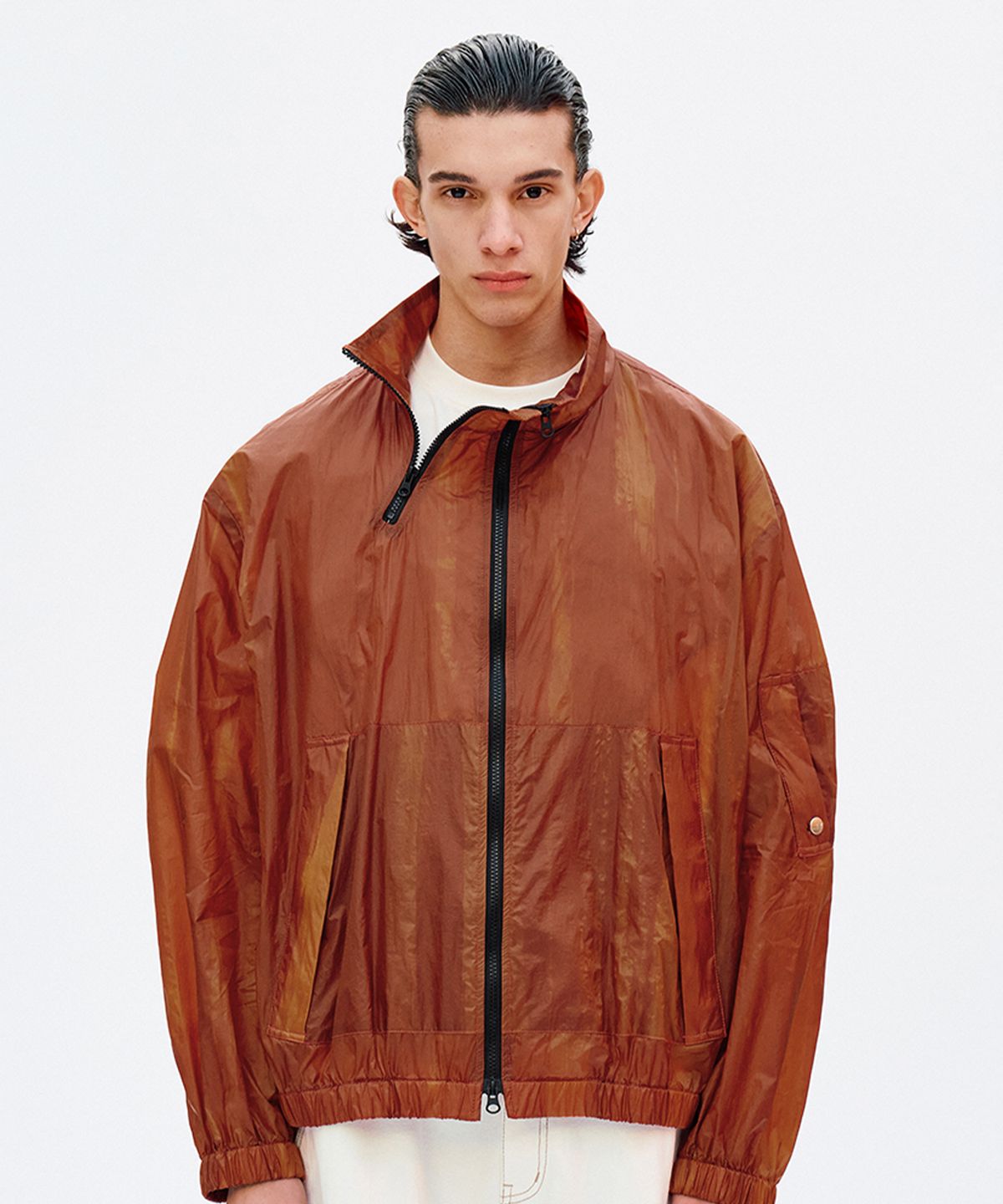이에이(IEY) GLOSSING MULTI JUMPER Orange