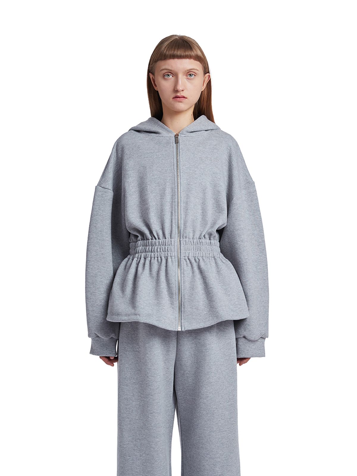 트렁크프로젝트(TRUNK PROJECT) Ruffle Hoodie_Grey