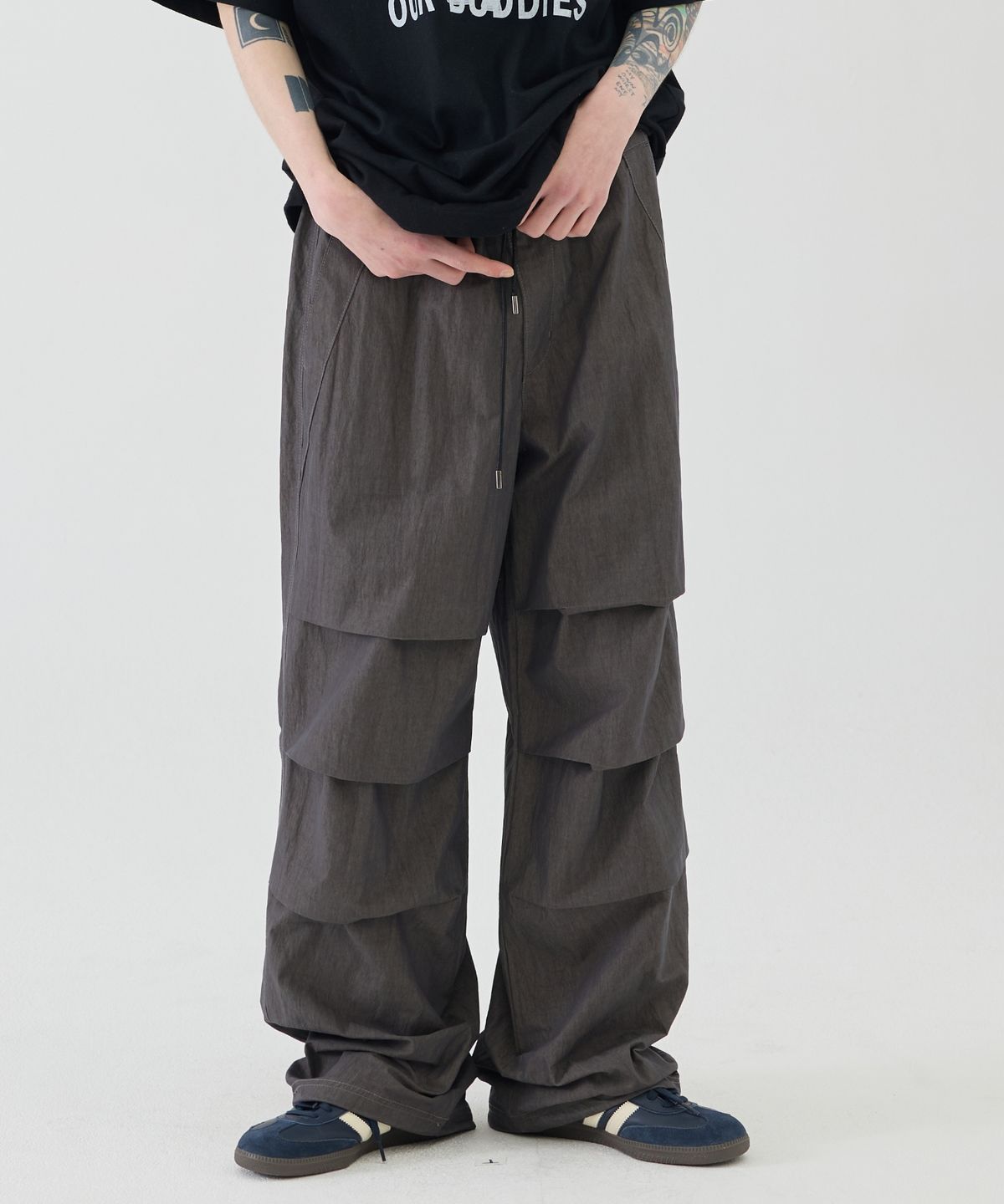 이스트서비스샵(eastserviceshop) Vintage Parachute Pants - Grey