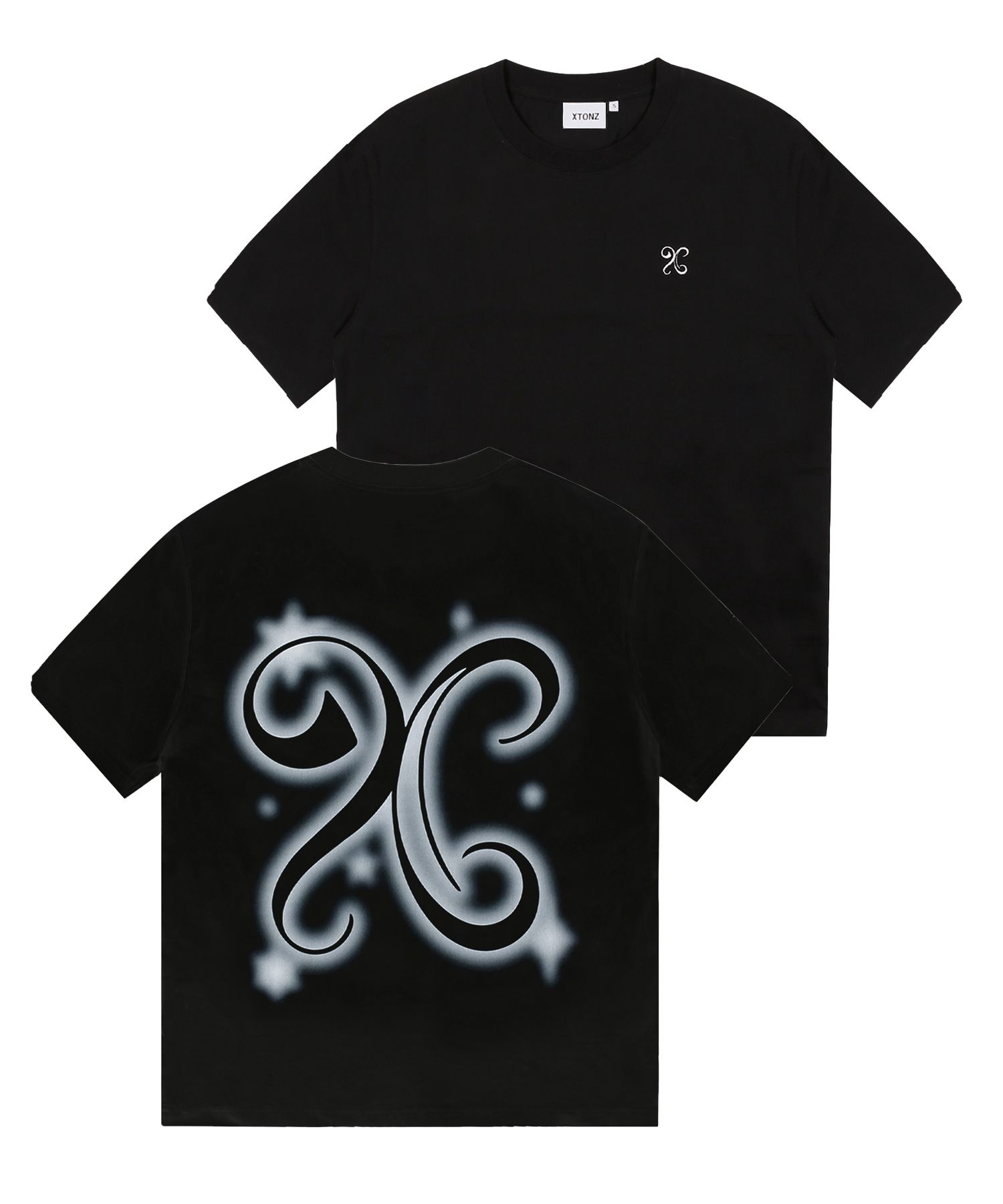 トップスその他 XTONZ XTT074 Logo Spray Print Short Sleeve T-Shirt WHITE xtt MUSINSA | XTONZ XTT074 Logo spray print short sleeve t-shirt