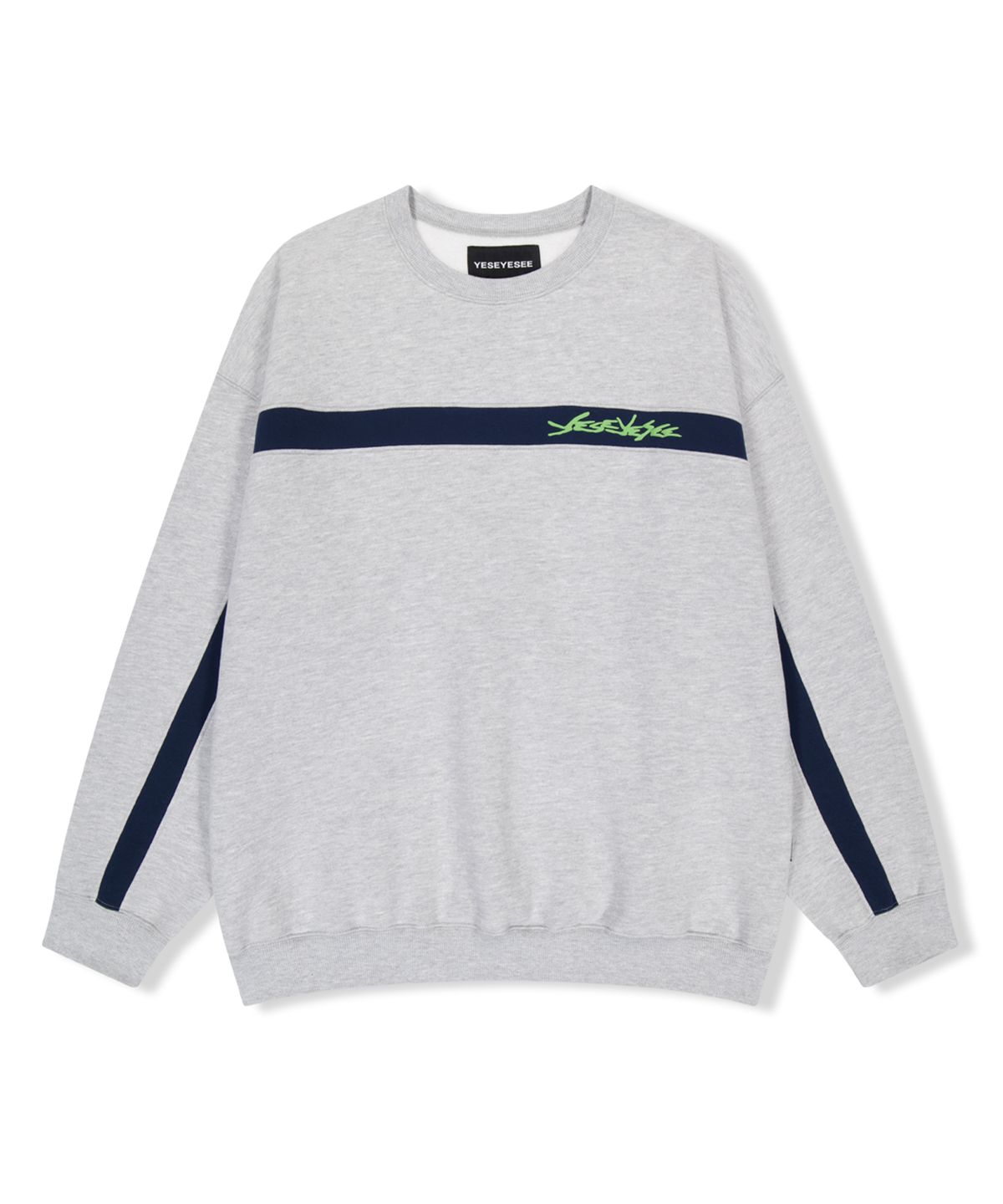 예스아이씨(YESEYESEE) Y.E.S Incision Sweatshirt Grey