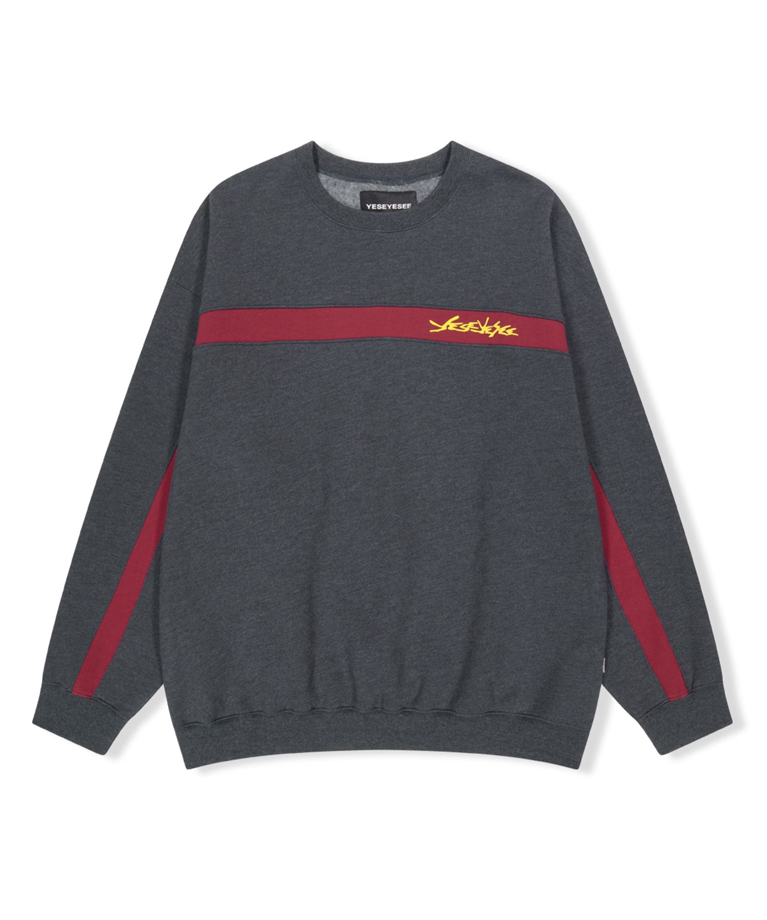 ☆YESEYESEE☆ YES Incision Sweatshirt Heather Grey MUSINSA | YESEYESEE YES Incision Sweatshirt Heather Gray