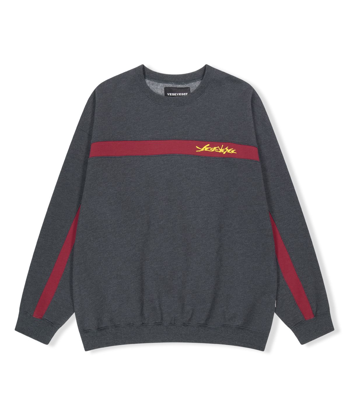 예스아이씨(YESEYESEE) Y.E.S Incision Sweatshirt Heather Grey