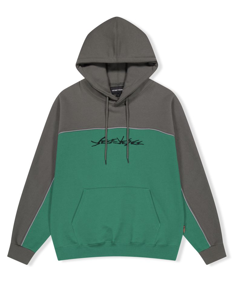 Y.E.S Incision Piping Hoodie Dark Grey
