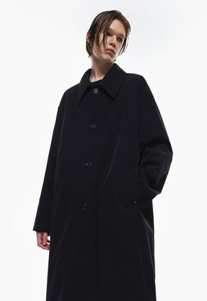 리버시블 발마칸 트렌치 코트 블랙 ZG2TC202BK