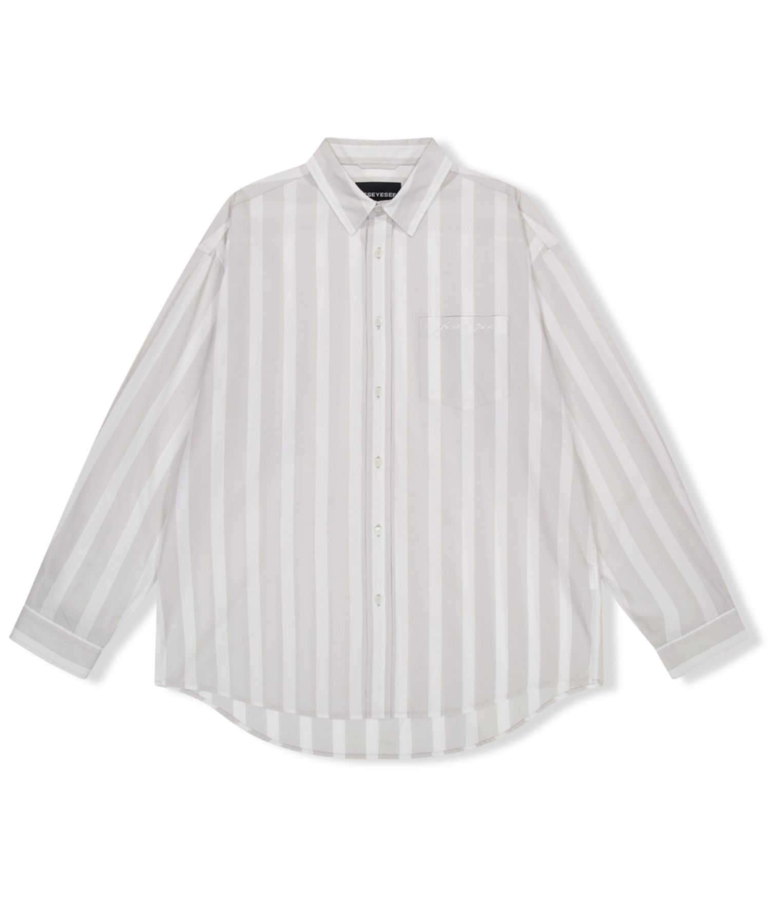 ◆YESEYESEE◆ YES Stripe Shirts Beige YS241WSHTL01BEI MUSINSA | YESEYESEE YES Stripe Shirts Beige