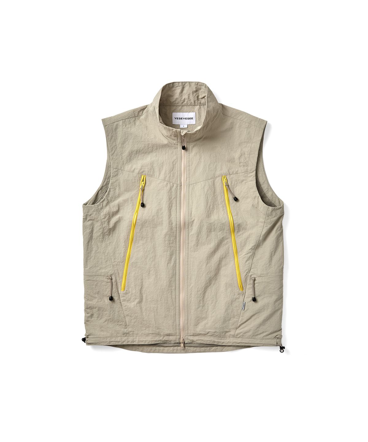 예스아이씨(YESEYESEE) Ranger Zip Vest Beige