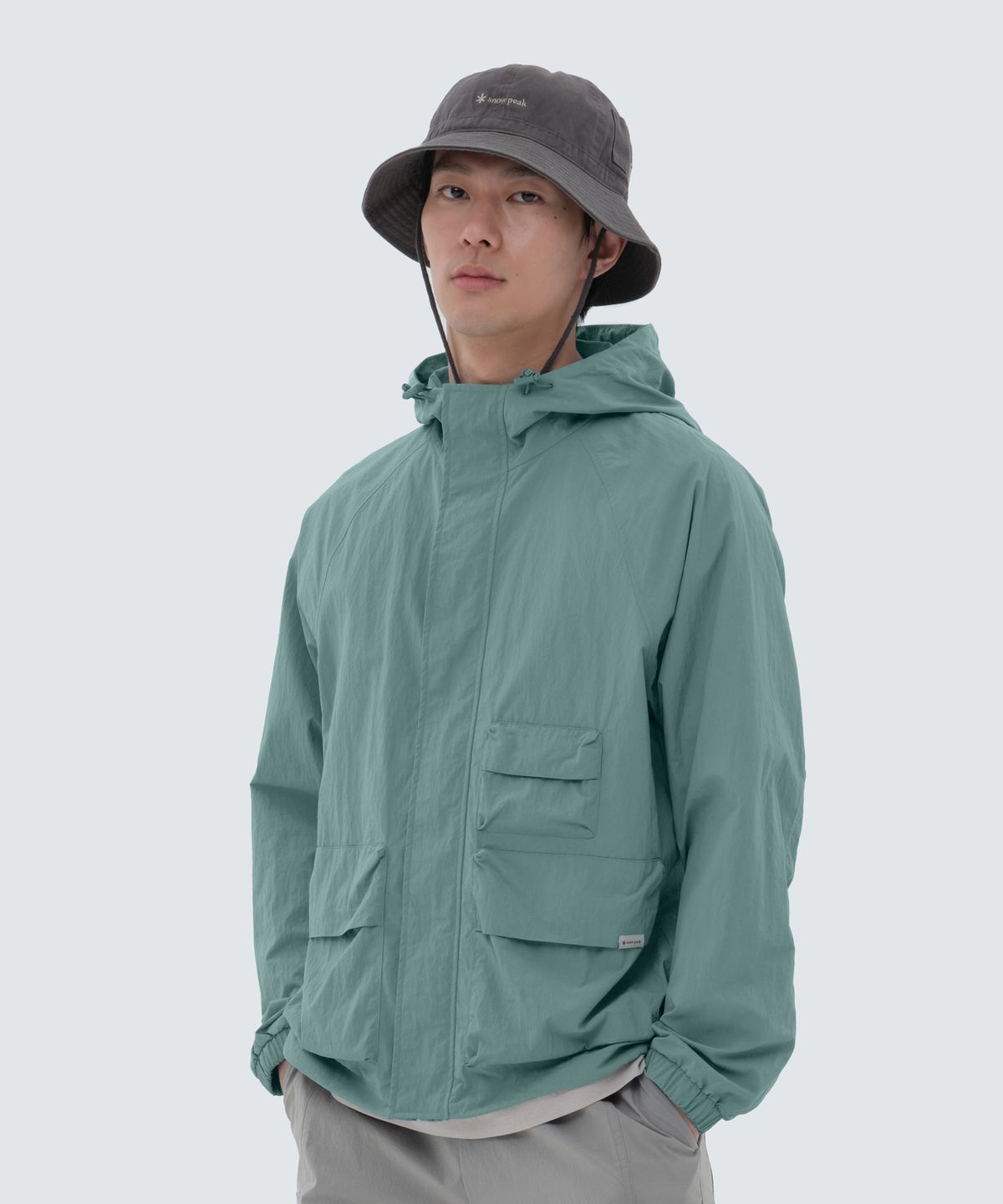 스노우피크 어패럴(SNOWPEAK APPAREL) 타슬란 우븐 유틸리티 바람막이 Royal Mint (S24MMLWB56)