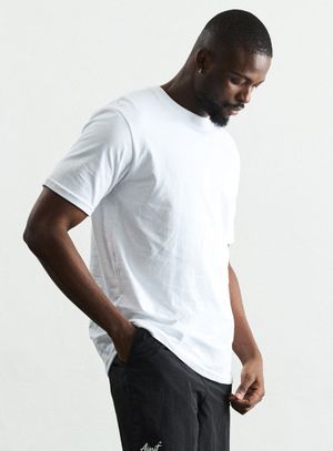 퓨어 코튼 레이어드티 AM1108 WH