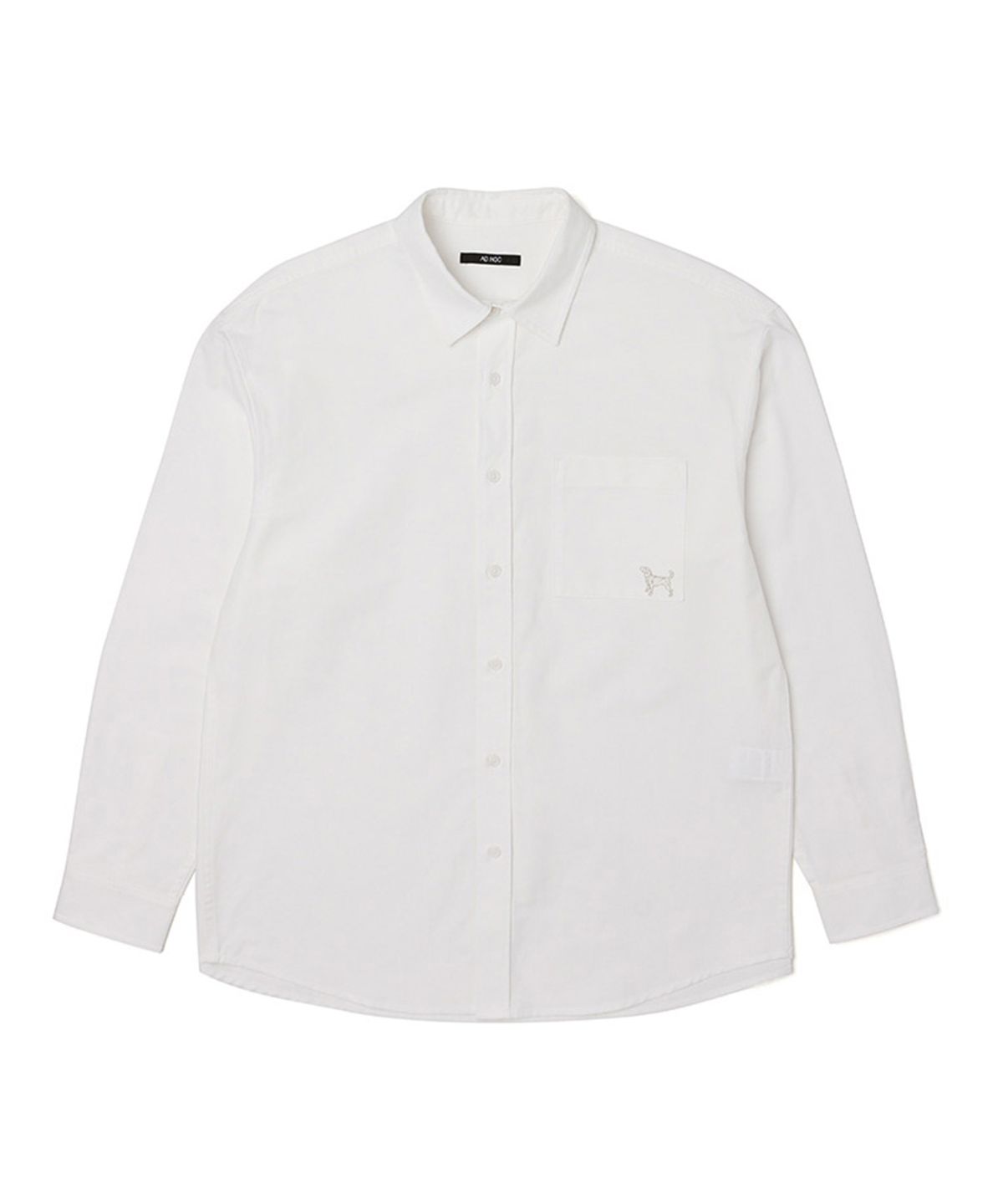 애드호크(ADHOC) 남성 베이직 옥스포드 셔츠 (O-WHITE) (HA2LS90-33)